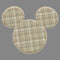 Boy's Mickey & Friends Mickey Mouse Plaid Silhouette Performance Tee