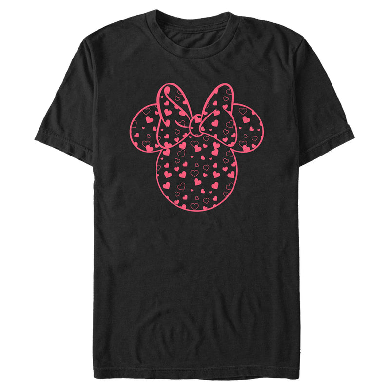 Men's Mickey & Friends Mickey and Friends Minnie Heart Silhouette T-Shirt