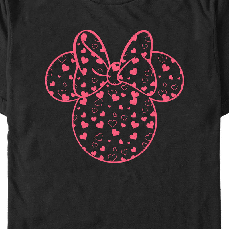 Men's Mickey & Friends Mickey and Friends Minnie Heart Silhouette T-Shirt