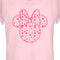 Junior's Mickey & Friends Mickey and Friends Minnie Heart Silhouette T-Shirt