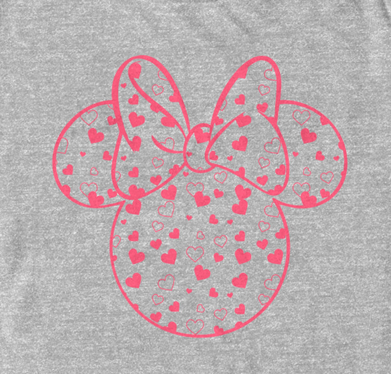 Men's Mickey & Friends Mickey and Friends Minnie Heart Silhouette T-Shirt