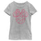 Girl's Mickey & Friends Mickey and Friends Minnie Heart Silhouette T-Shirt