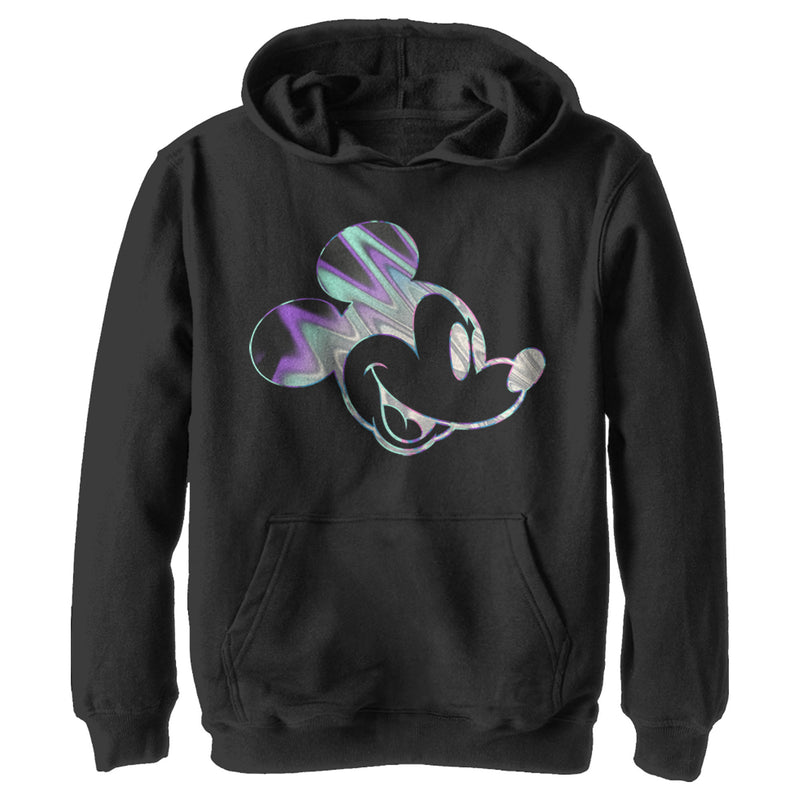 Boy's Mickey & Friends Mickey Mouse Metallic Pull Over Hoodie