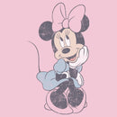 Girl's Mickey & Friends Distressed Sitting Minnie T-Shirt