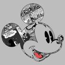 Men's Mickey & Friends Comic book Mickey Mouse Face T-Shirt