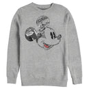 Men's Mickey & Friends Comic Book Face Sweatshirt