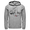Men's Mickey & Friends Comic book Mickey Mouse Face Pull Over Hoodie