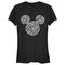 Junior's Mickey & Friends Filled With Faces T-Shirt