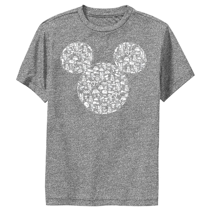 Boy's Mickey & Friends Mickey Mouse Icons Silhouettes Performance Tee