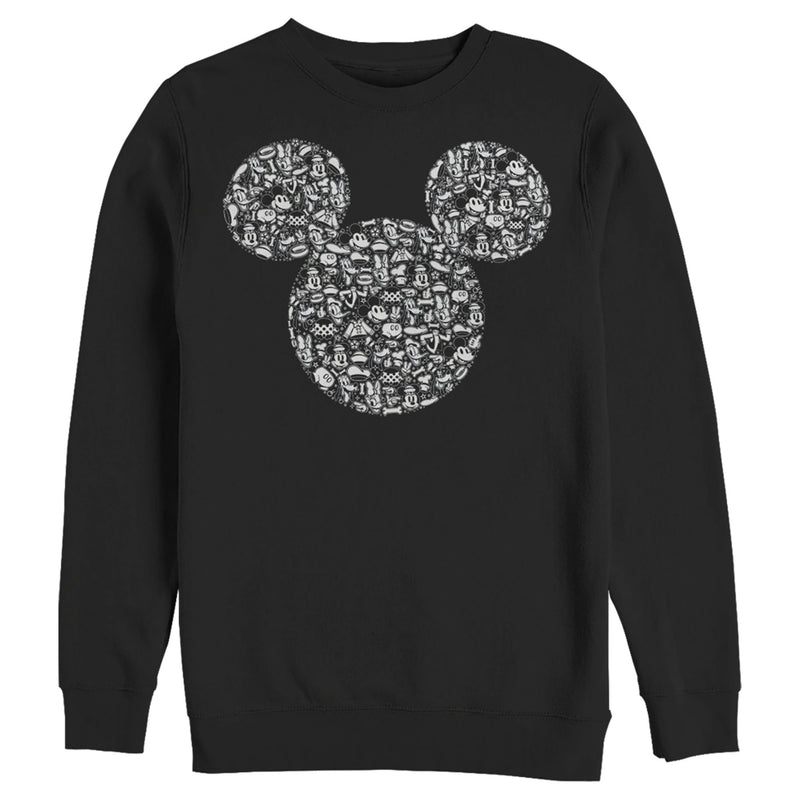 Men's Mickey & Friends Filled With Faces Sweatshirt