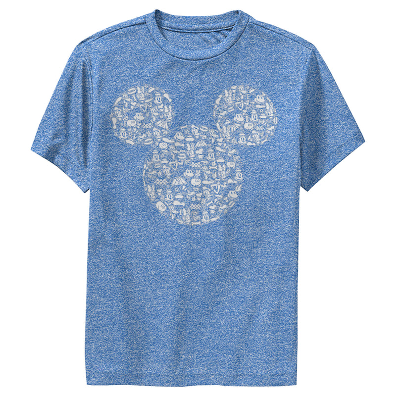 Boy's Mickey & Friends Mickey Mouse Icons Silhouettes Performance Tee