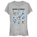 Junior's Mickey & Friends Moods of Donald Duck T-Shirt