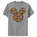 Boy's Mickey & Friends Mickey Mouse Tiger Print Silhouette Performance Tee