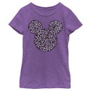 Girl's Mickey & Friends Mickey Mouse Animal Print Silhouette T-Shirt