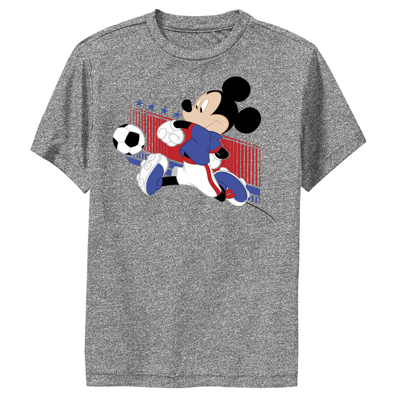 Boy's Mickey & Friends Mickey Mouse Soccer USA Performance Tee