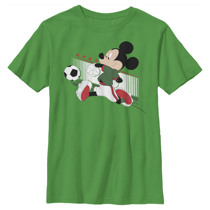 Boy's Mickey & Friends Mickey Mouse Soccer Mexico T-Shirt