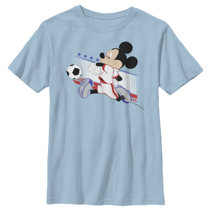 Boy's Mickey & Friends Mickey Mouse Soccer France T-Shirt