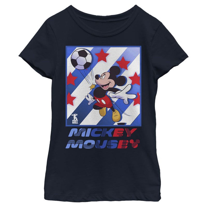 Girl's Mickey & Friends Mickey Mouse Soccer Star T-Shirt