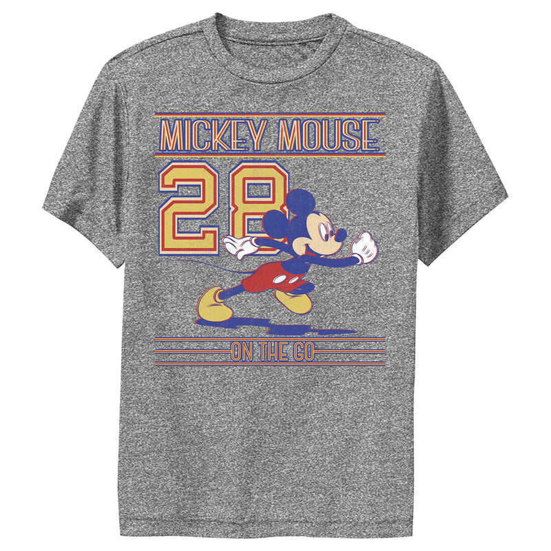 Boy's Mickey & Friends Mickey Mouse 28 On The Go Performance Tee