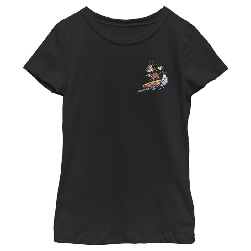 Girl's Mickey & Friends Mickey Mouse Pocket Surfer T-Shirt