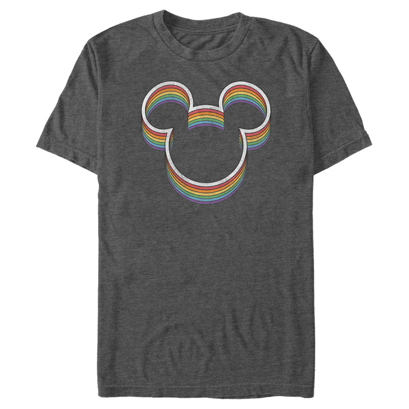 Men's Mickey & Friends Rainbow Logo T-Shirt