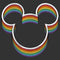 Men's Mickey & Friends Rainbow Logo T-Shirt