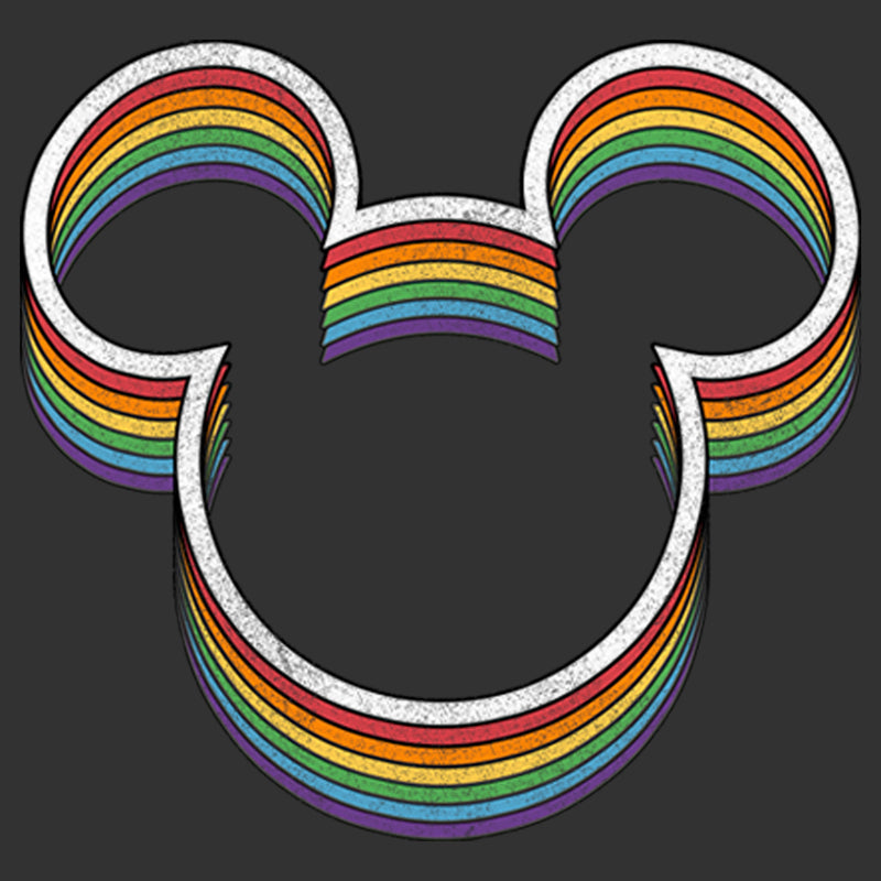 Men's Mickey & Friends Rainbow Logo T-Shirt