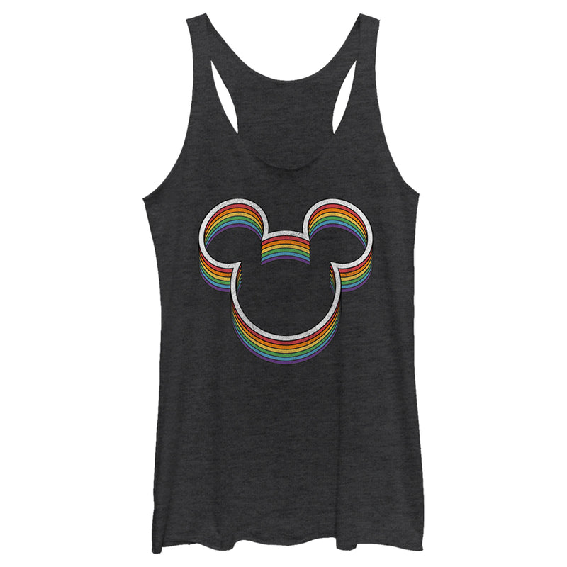 Women's Mickey & Friends Rainbow Logo Racerback Tank Top