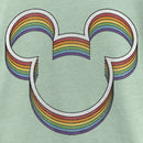 Girl's Mickey & Friends Mickey Mouse Rainbow Silhouette T-Shirt