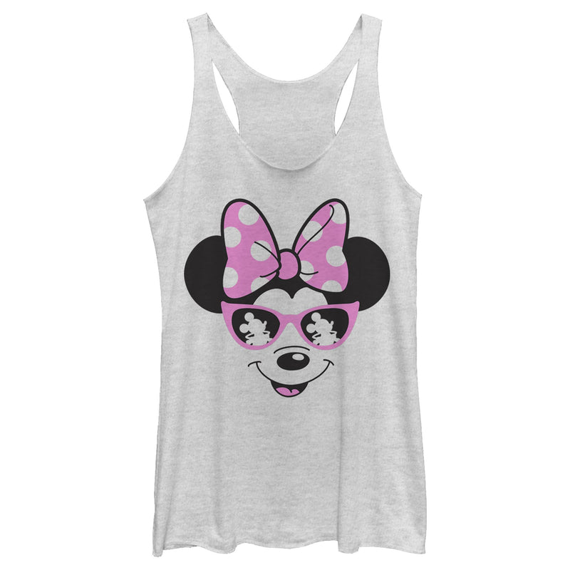 Women's Mickey & Friends Shaded Minnie Racerback Tank Top