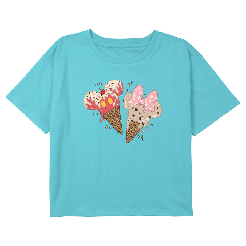 Girl s Mickey Friends Ice Cream Couple T Shirt Fifth Sun