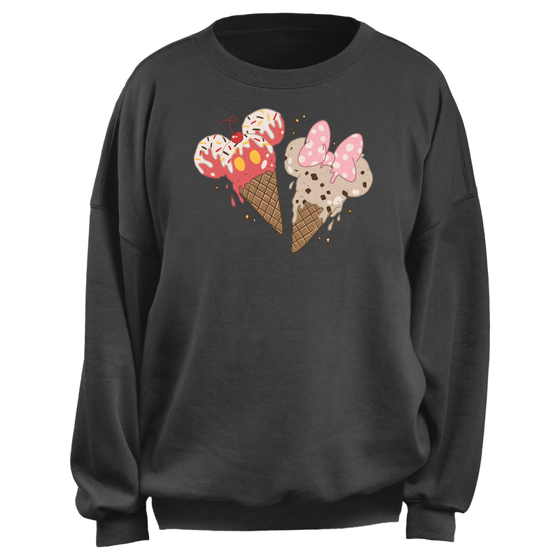 Junior's Mickey & Friends Ice Cream Cone Lovers Sweatshirt