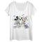 Women's Mickey & Friends '80s Minnie and Mickey Mouse Scoop Neck