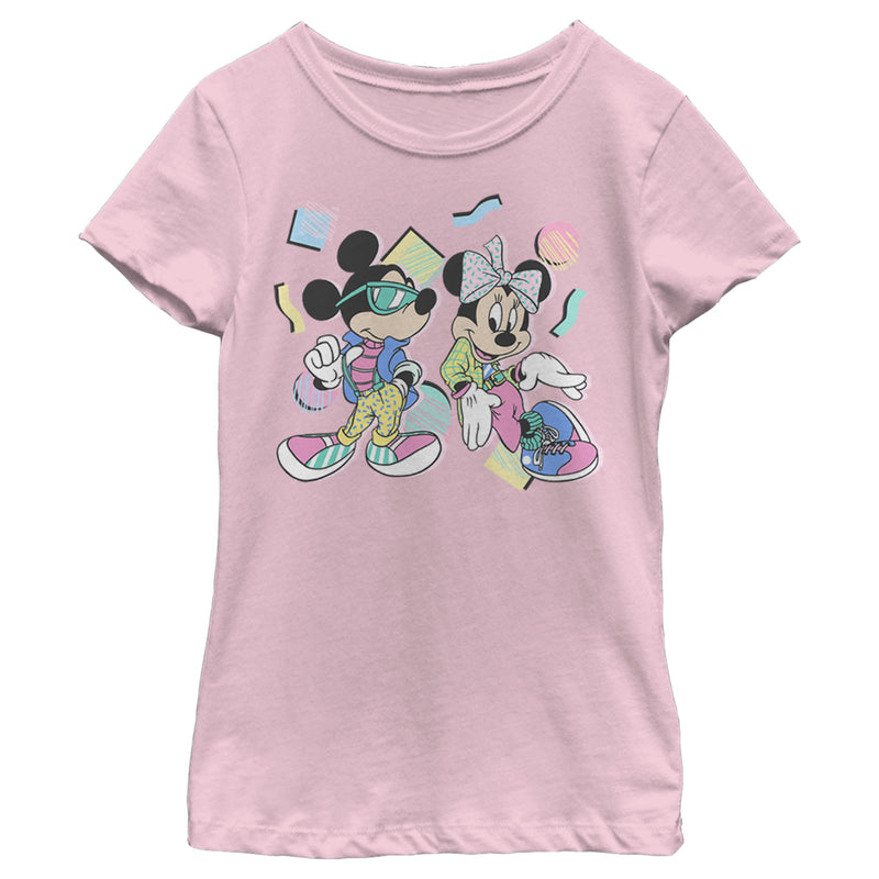 Girl's Mickey & Friends '80s Minnie and Mickey Mouse T-Shirt