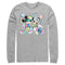 Men's Mickey & Friends '80s Minnie and Mickey Mouse Long Sleeve Shirt