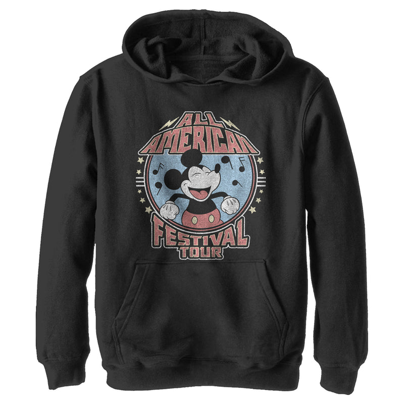 Boy's Mickey & Friends Mickey All American Festival Tour Pull Over Hoodie