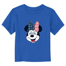 Toddler's Mickey & Friends American Flag Minnie T-Shirt