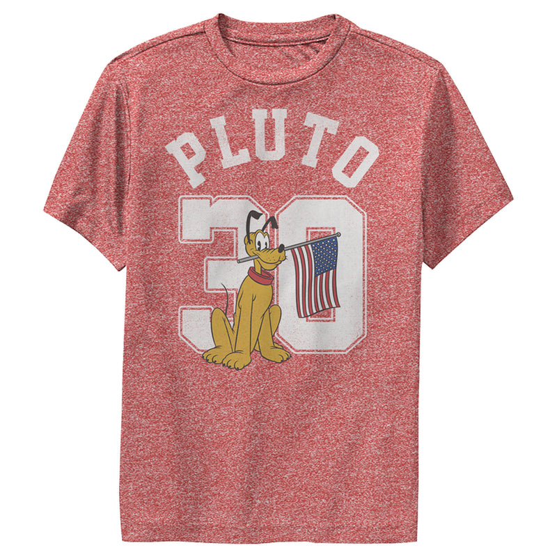 Boy's Mickey & Friends Pluto 30 American Flag Performance Tee