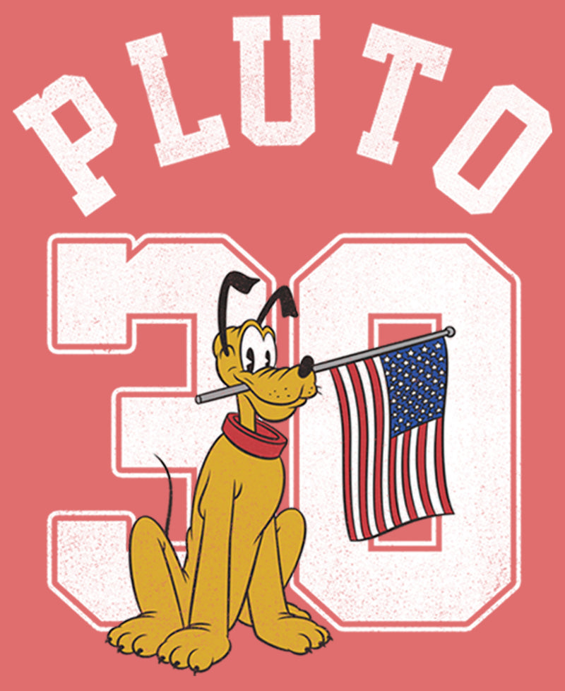 Boy's Mickey & Friends Pluto 30 American Flag Performance Tee