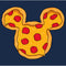 Men's Mickey & Friends Pizza Mickey Mouse Logo T-Shirt