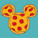 Women's Mickey & Friends Pizza Mickey Mouse Logo Racerback Tank Top