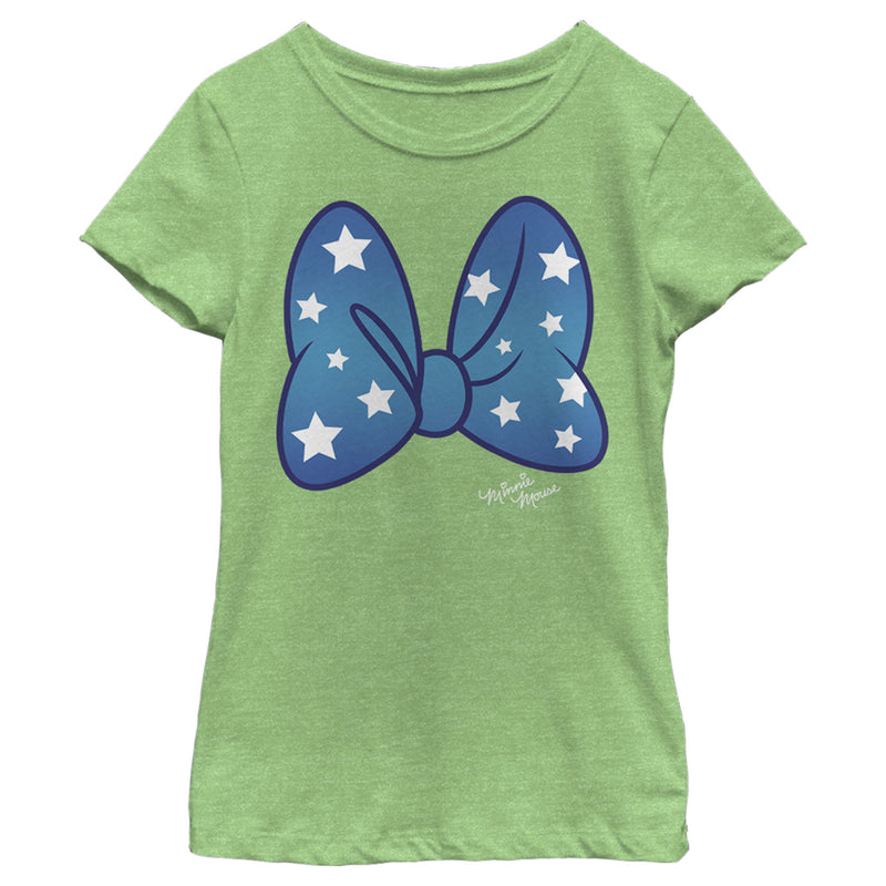 Girl's Mickey & Friends Minnie Mouse Starry Bow T-Shirt