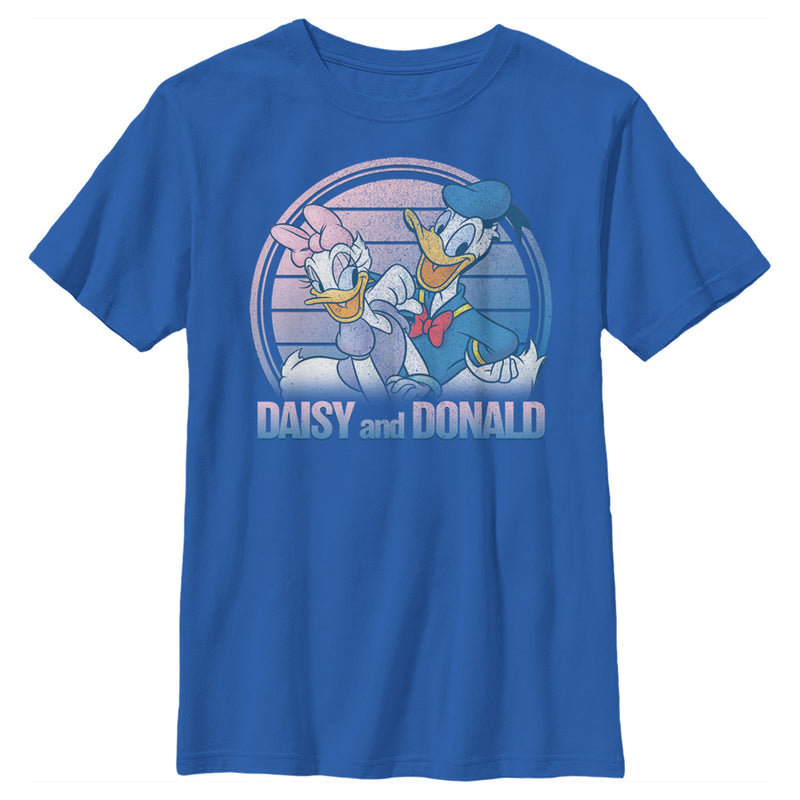 Boy's Mickey & Friends Daisy and Donald Duck Distressed T-Shirt