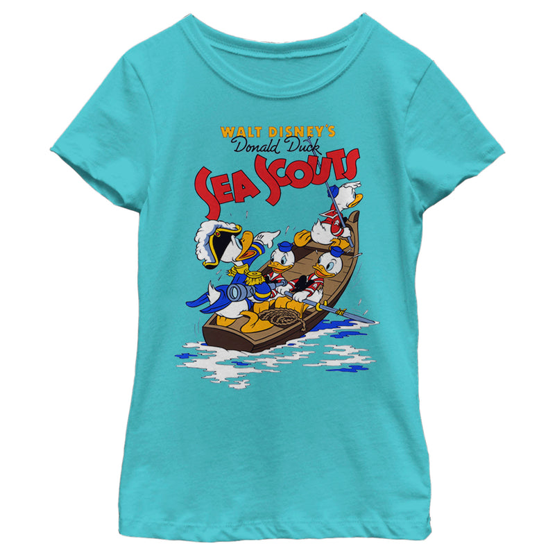 Girl's Mickey & Friends Donald Duck Sea Scouts T-Shirt