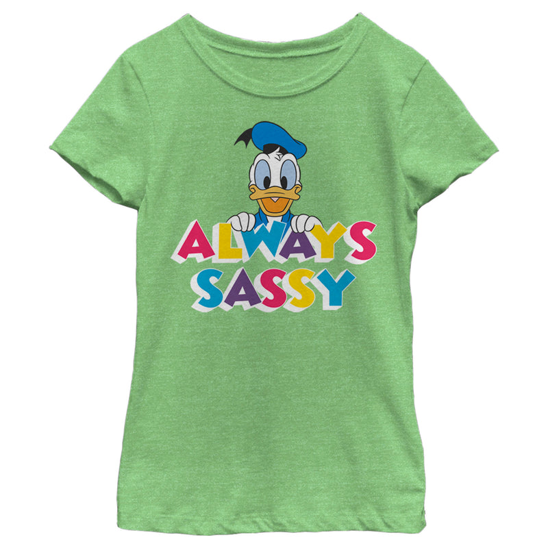 Girl's Mickey & Friends Sassy Donald T-Shirt