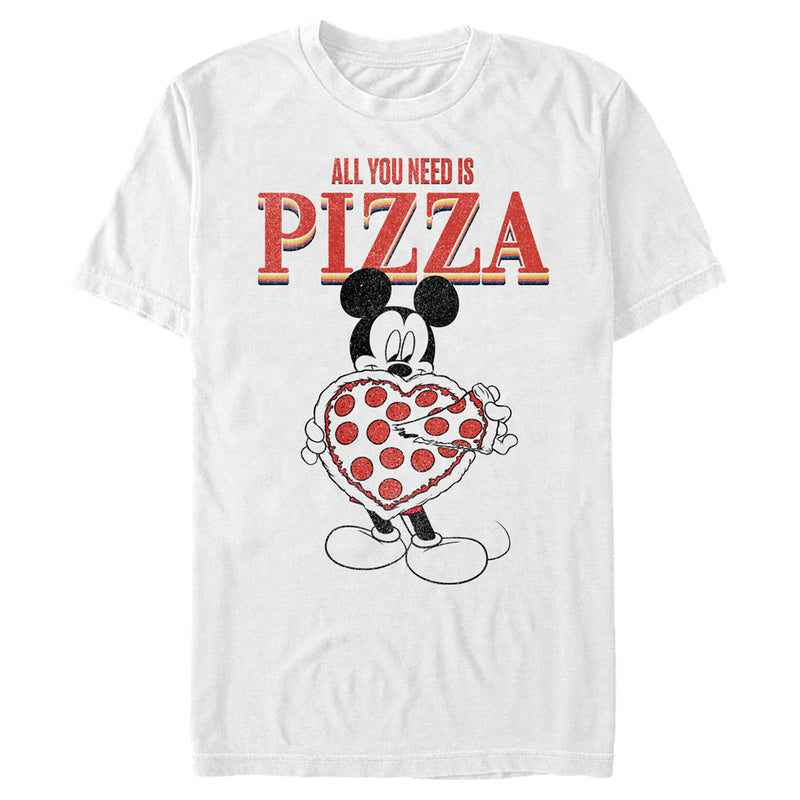 Men's Mickey & Friends All You Need is Pizza T-Shirt