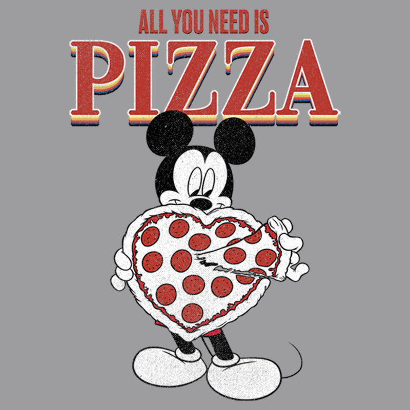 Boy's Mickey & Friends Mickey Mouse All You Need is Pizza Pull Over Hoodie