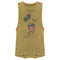 Junior's Mickey & Friends Distressed Mickey Mouse Pose Festival Muscle Tee