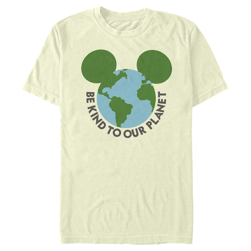 Men's Mickey & Friends Be Kind to Our Planet Mickey Mouse Logo T-Shirt