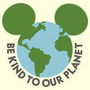 Men's Mickey & Friends Be Kind to Our Planet Mickey Mouse Logo T-Shirt